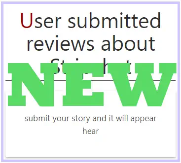 Introducing user submitted stories
