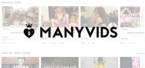 ManyVids - communauté d'adultes de commerce électronique et plate-forme de monétisation du sexe en ligne